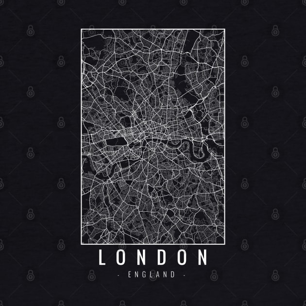 London England Minimalist Map by Mapagram